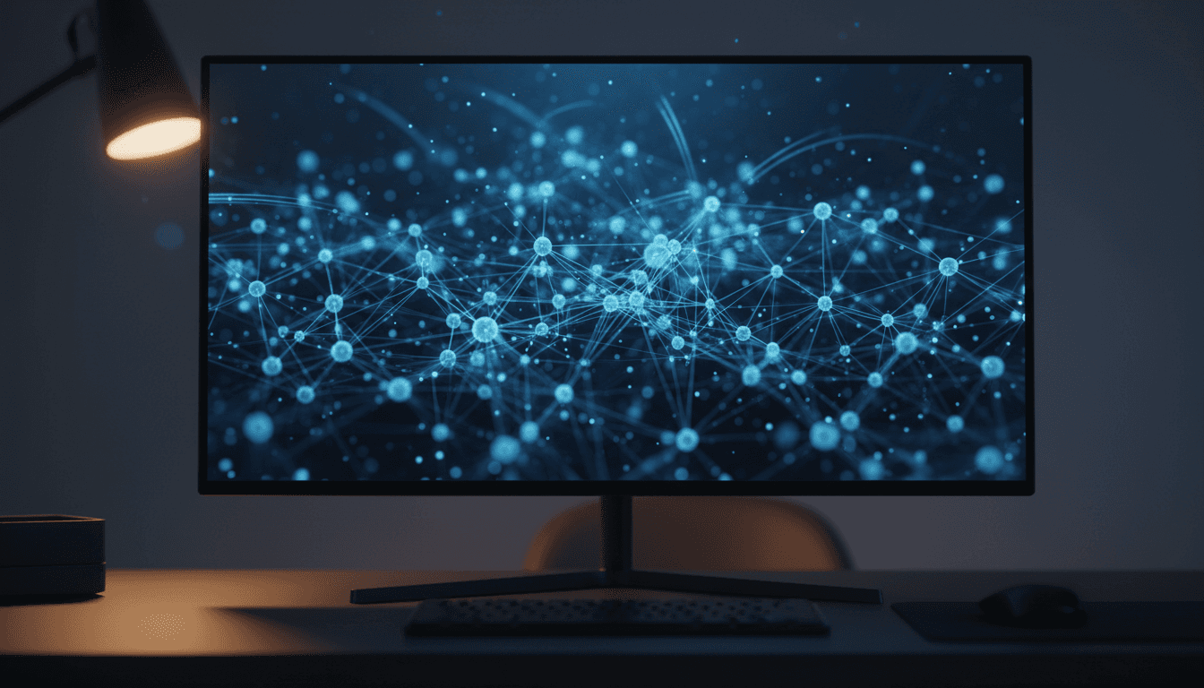 AI Agent Architecture visualization on computer screen
